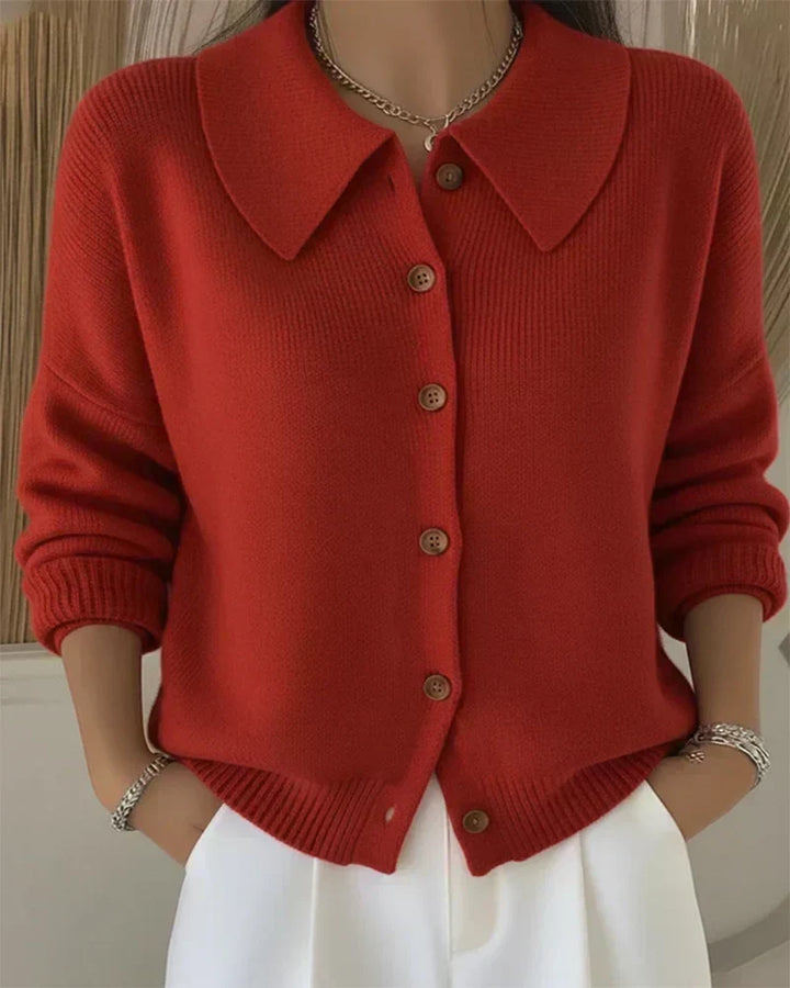 Vespera™ · Cardigan à Col Boutonné