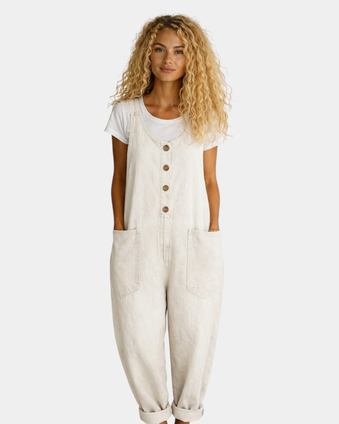 Lorena · Salopette en Denim Coton Vintage Lavé
