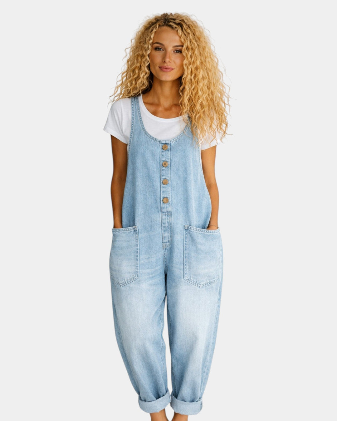 Lorena · Salopette en Denim Coton Vintage Lavé