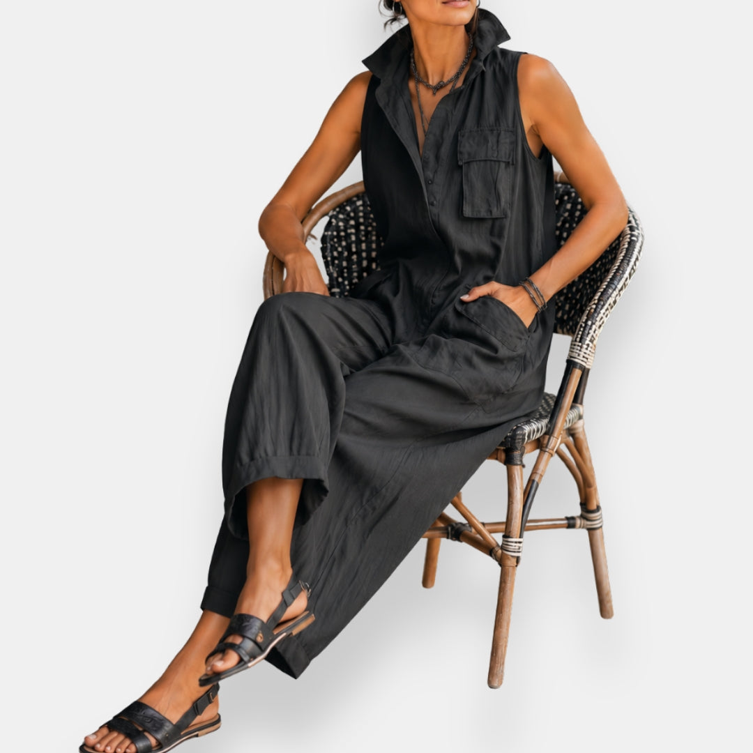 Combinaison Constance · oversize, sans manches, col montant