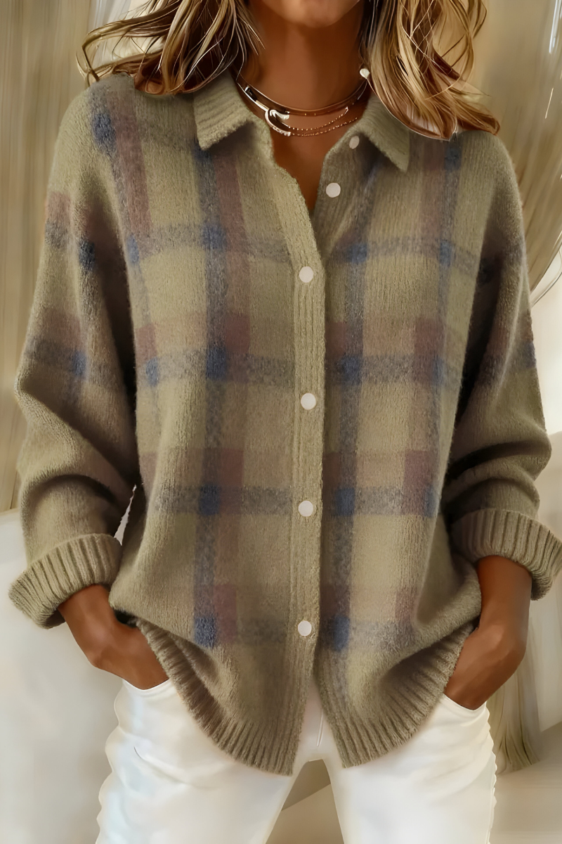 Camille · Gilet à Carreaux