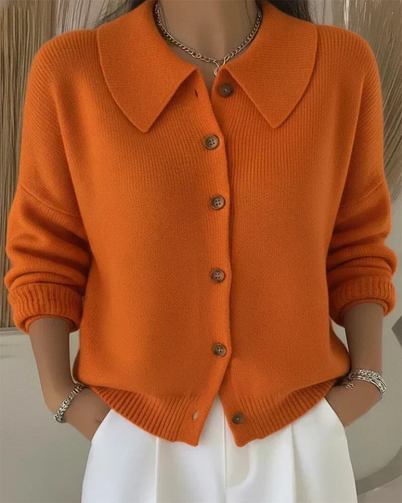 Vespera™ · Cardigan à Col Boutonné