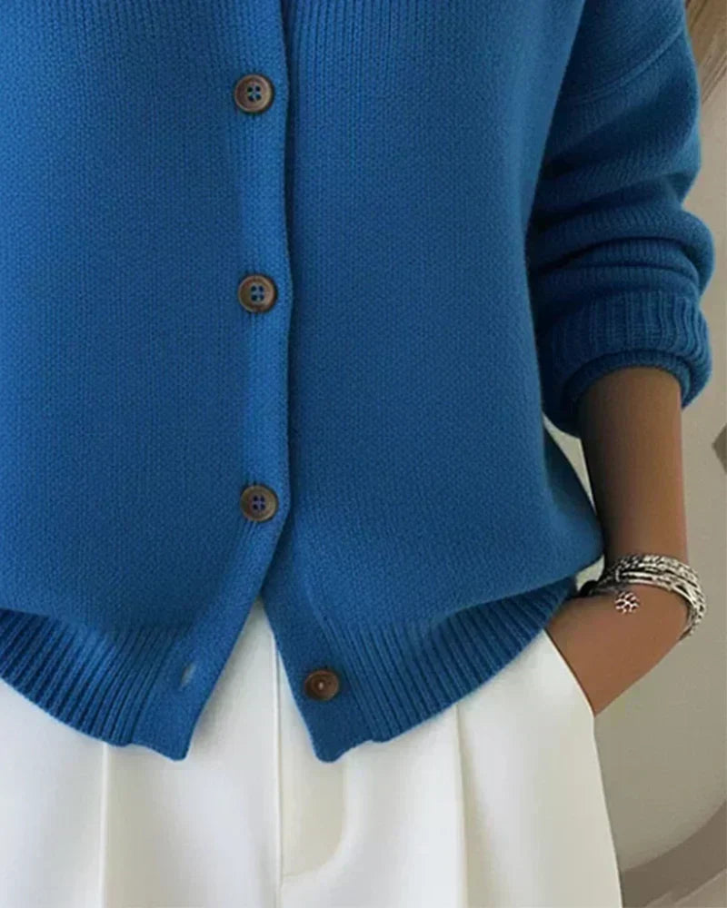 Vespera™ · Cardigan à Col Boutonné