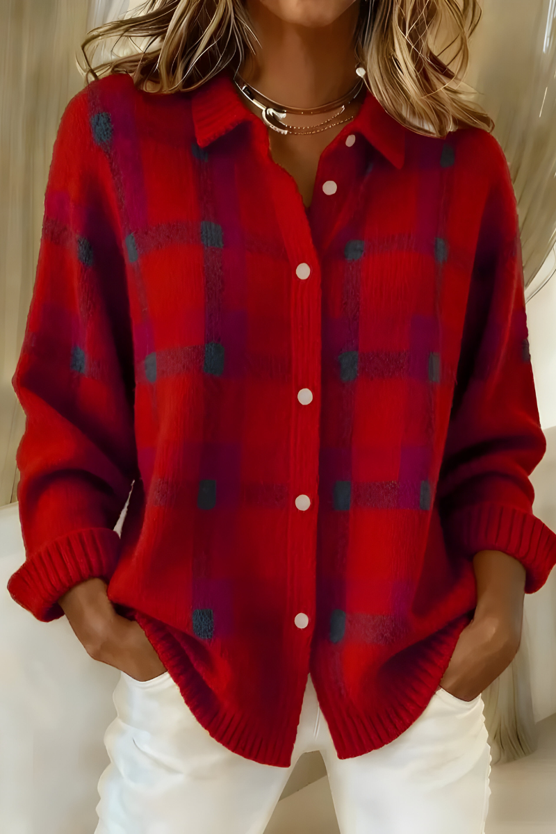 Camille · Gilet à Carreaux