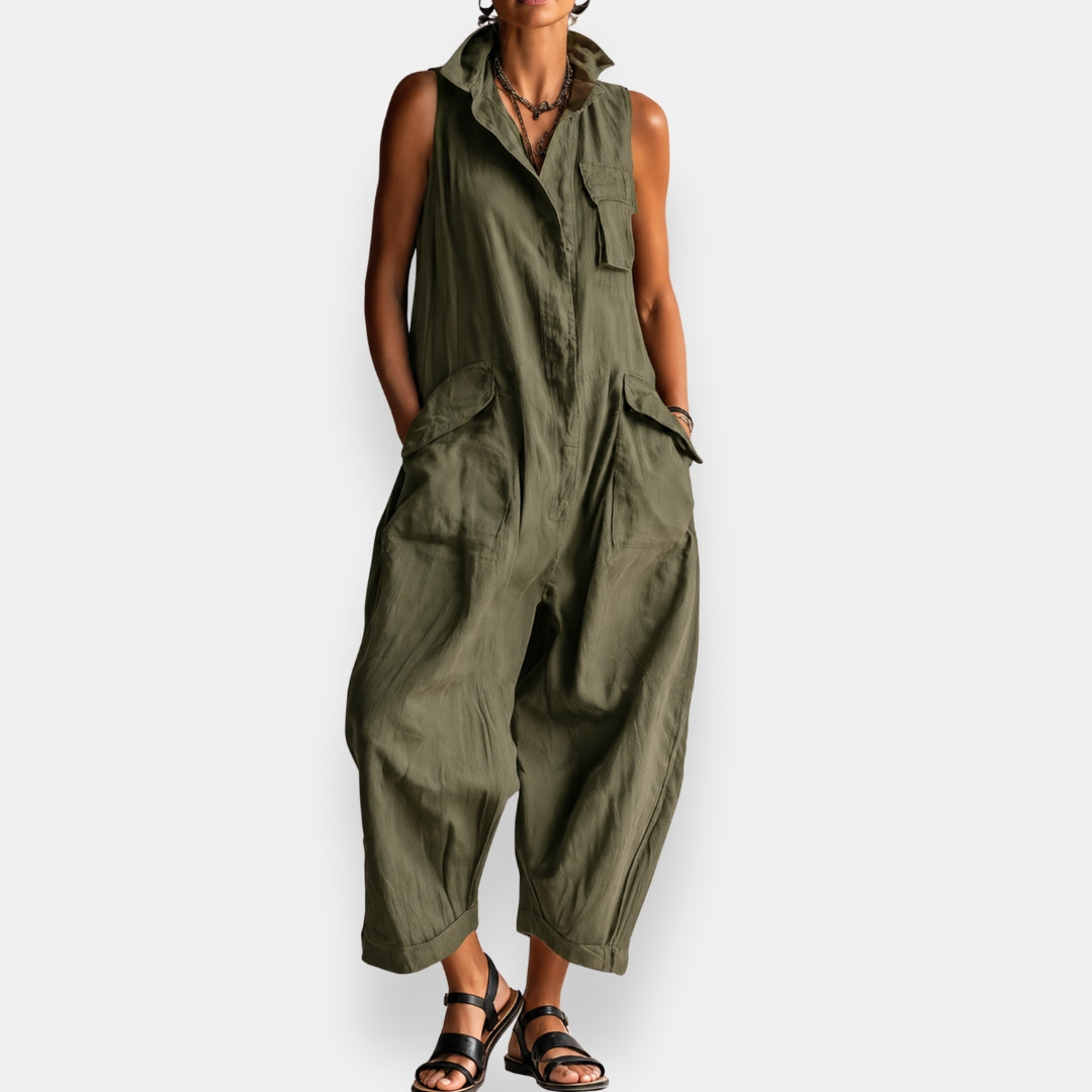 Combinaison Constance · oversize, sans manches, col montant