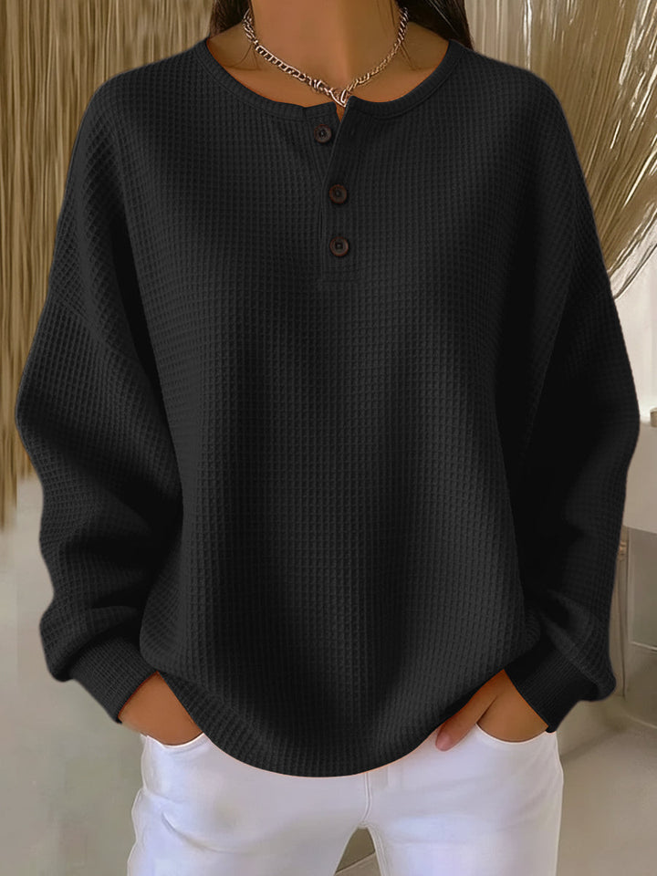 Mirabel · Sweat Henley à Motif Gaufré