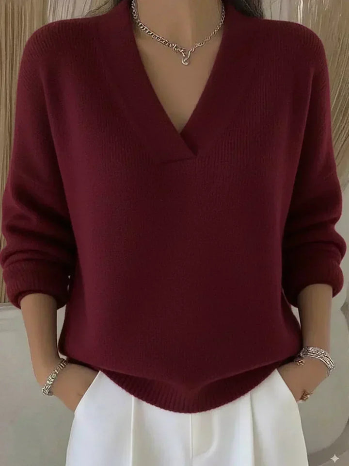 Vivelle · Pull Décontracté à Col en V