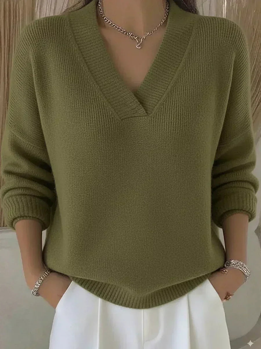 Vivelle · Pull Décontracté à Col en V