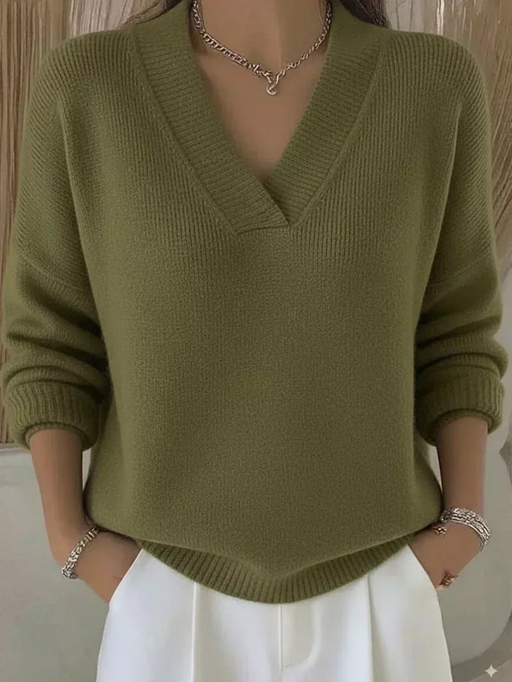 Vivelle · Pull Décontracté à Col en V