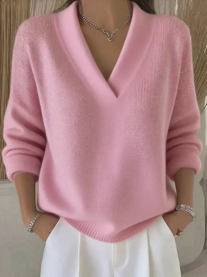 Vivelle · Pull Décontracté à Col en V