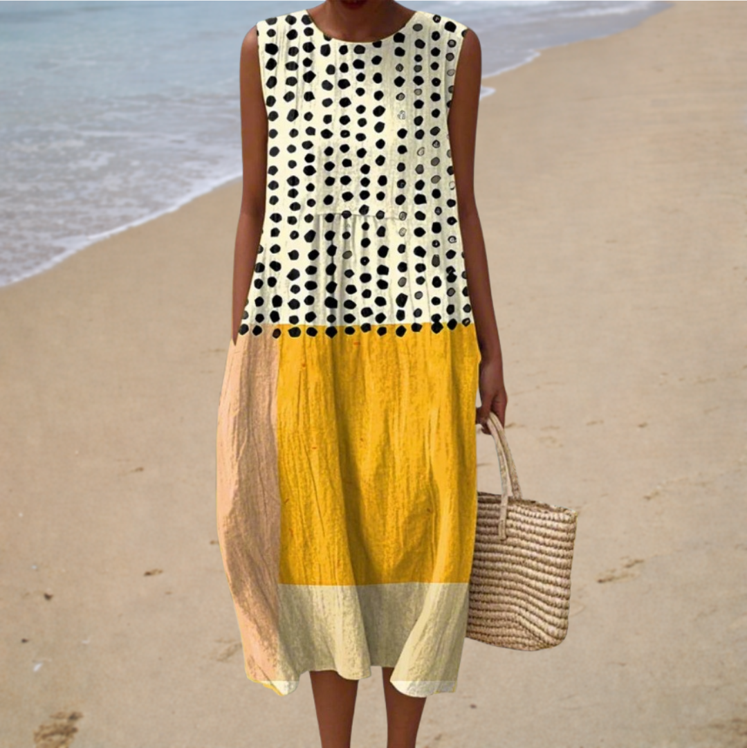 Robe d'Été Capucine · sans manches, imprimé d'été
