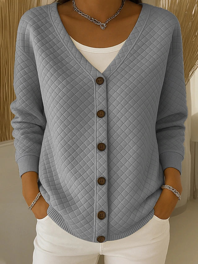 Laverne™ · Cardigan Matelassé Boutonné