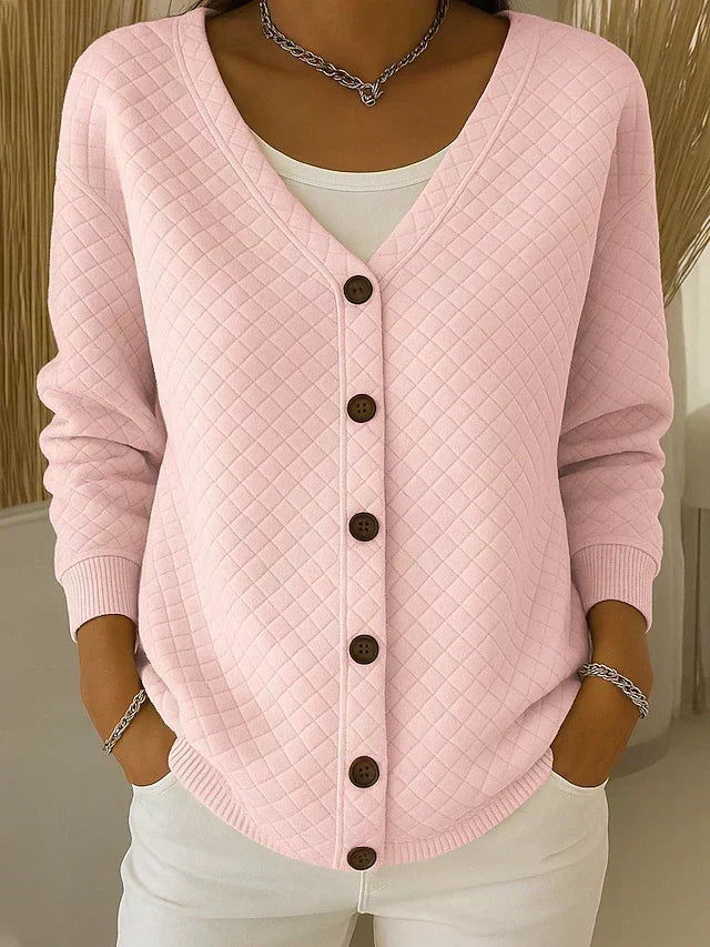 Laverne™ · Cardigan Matelassé Boutonné