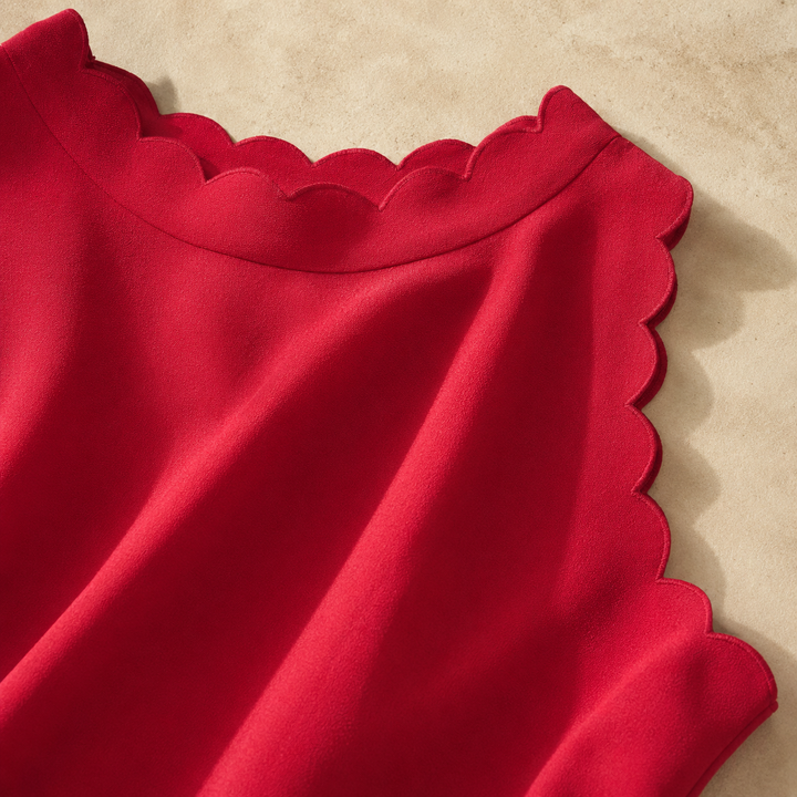 Robe Mia · festons, ligne évasée
