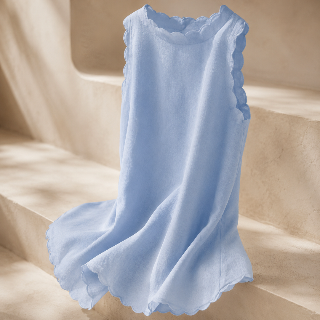 Robe Mia · festons, ligne évasée