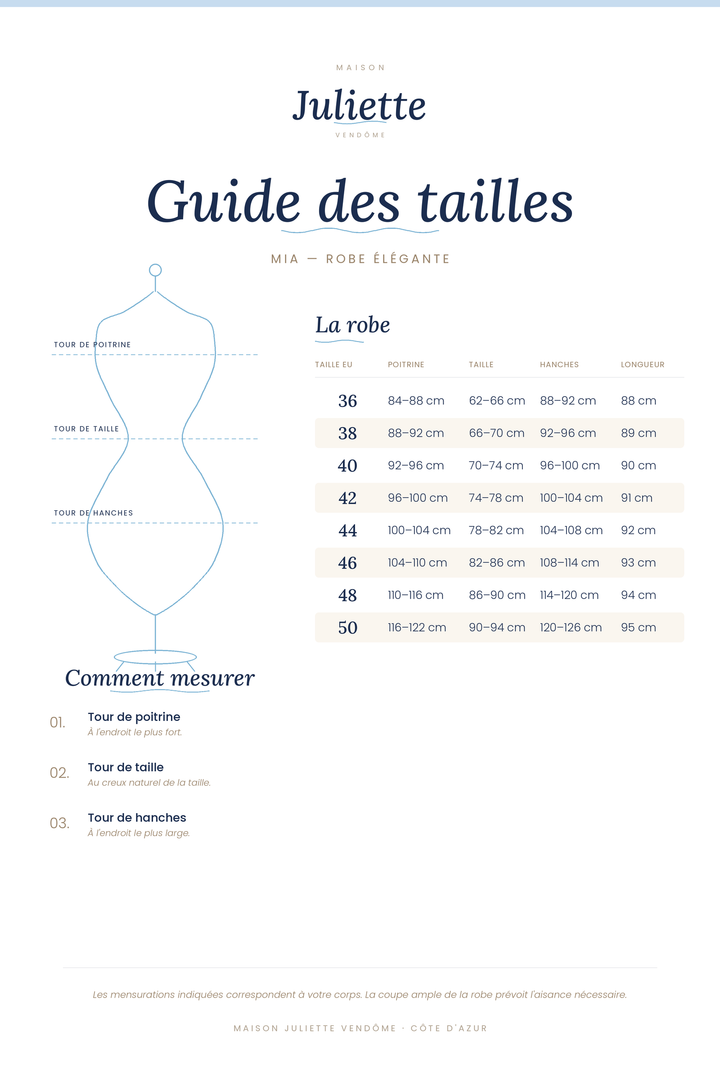 Robe Mia · festons, ligne évasée