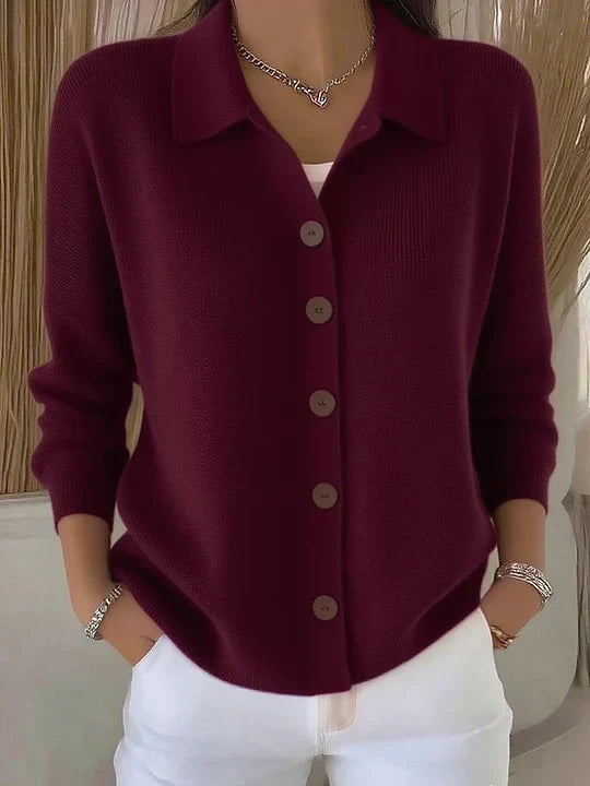 Joséphine™ · Cardigan à Col Rabattu