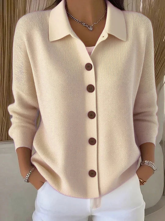 Joséphine™ · Cardigan à Col Rabattu