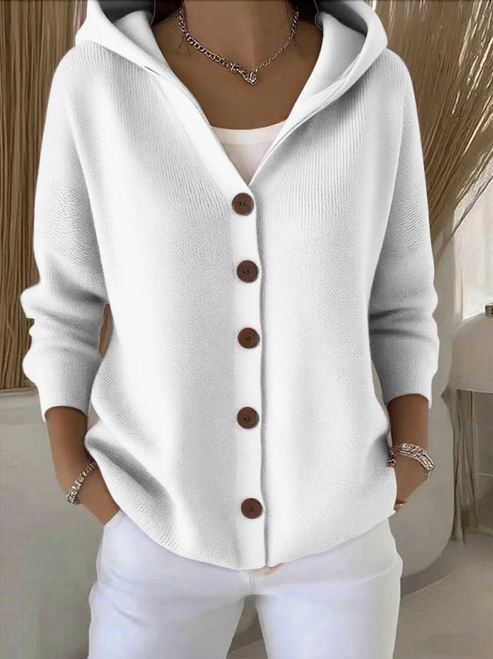 Cardigan Darienne · à capuche, boutonné