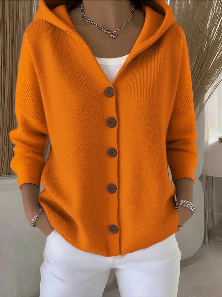 Cardigan Darienne · à capuche, boutonné
