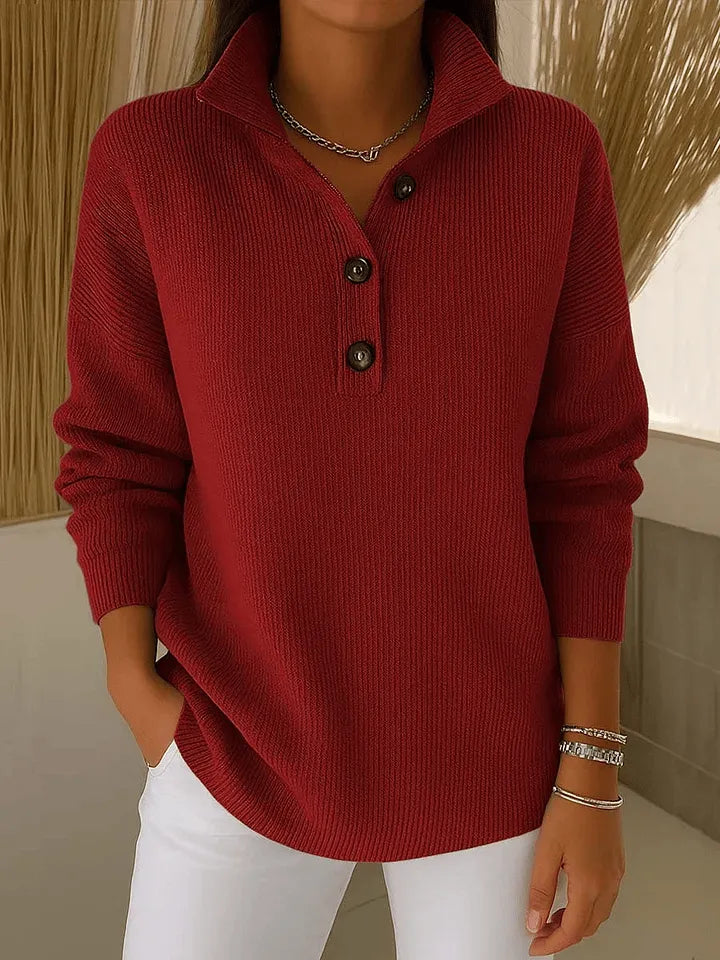 Pull Florence · col polo, col en V