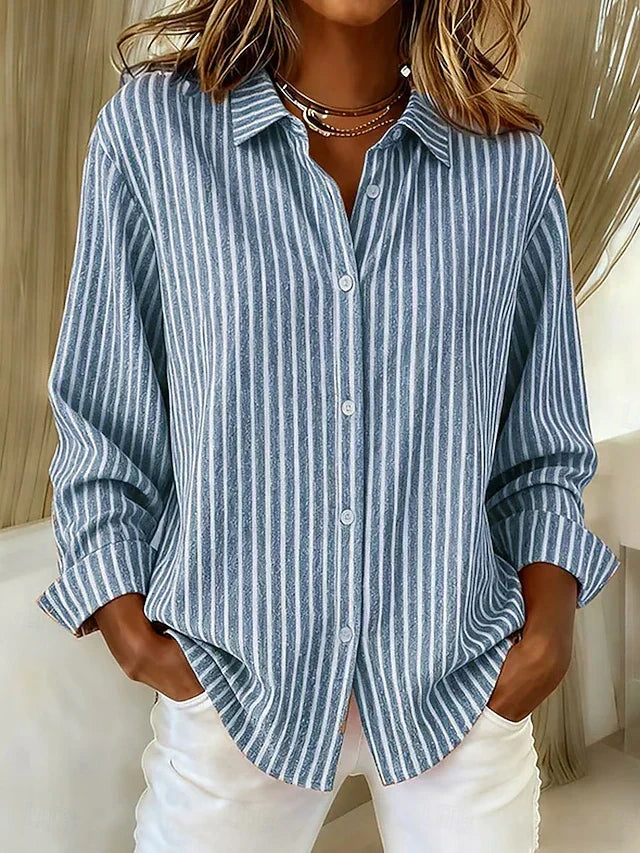 Jacqueline™ · Chemise Rayée Boutonnée