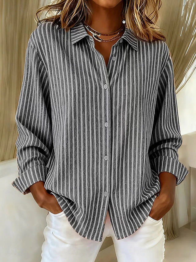 Jacqueline™ · Chemise Rayée Boutonnée