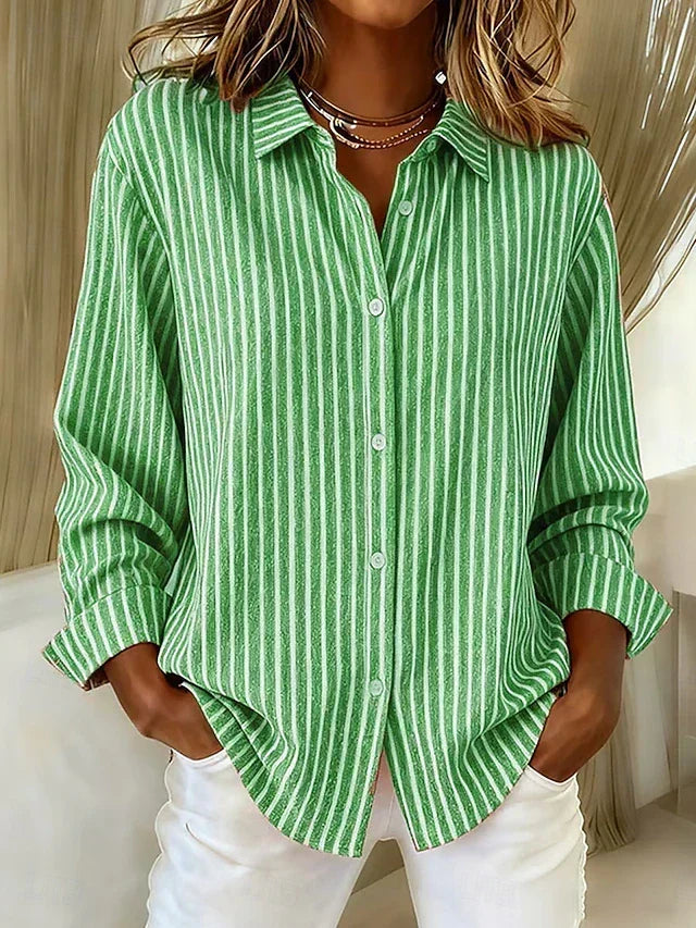 Jacqueline™ · Chemise Rayée Boutonnée