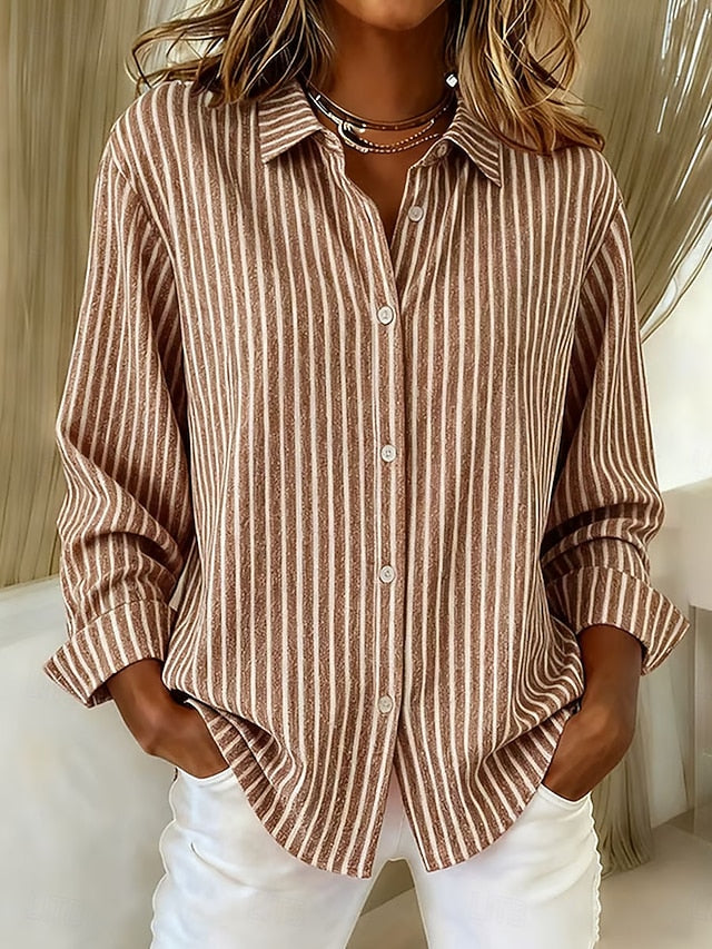 Jacqueline™ · Chemise Rayée Boutonnée