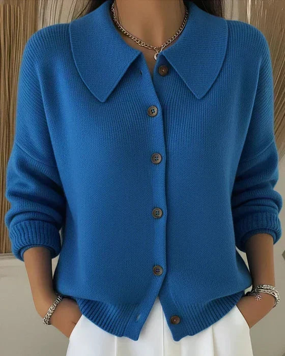 Vespera™ · Cardigan à Col Boutonné