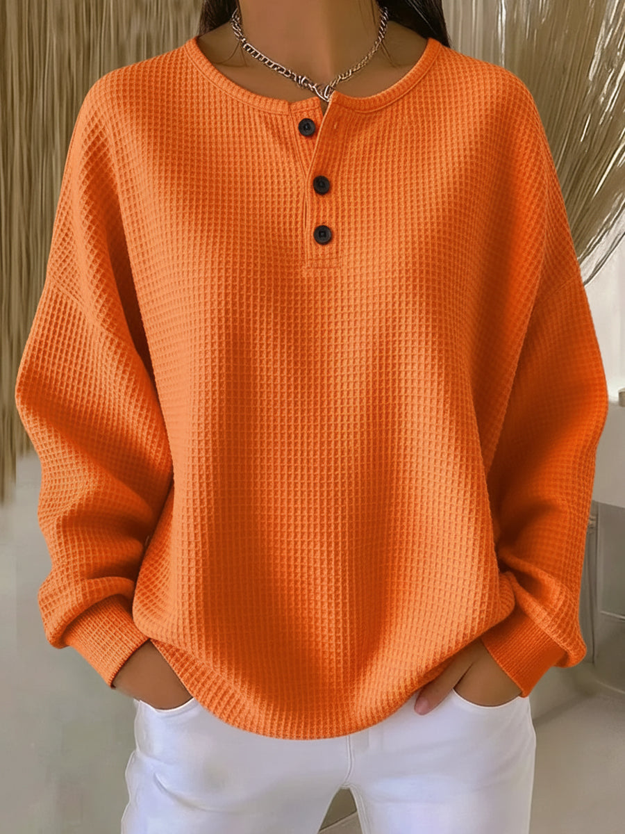 Mirabel · Sweat Henley à Motif Gaufré