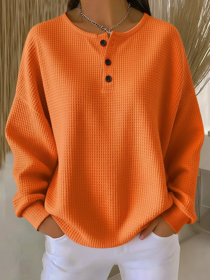 Mirabel · Sweat Henley à Motif Gaufré