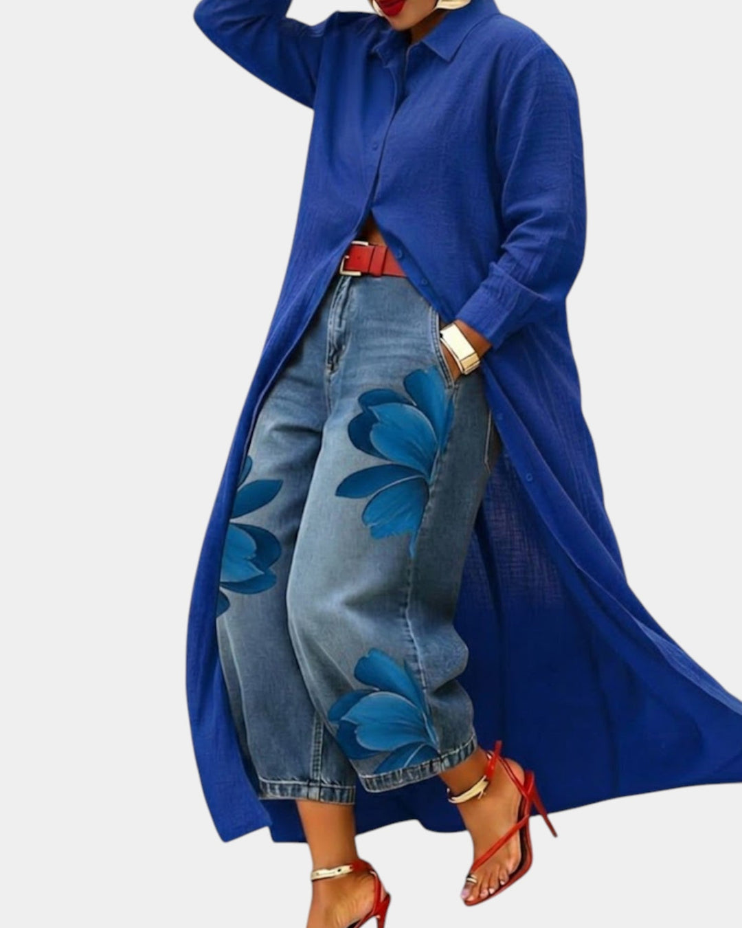 Céliane · Ensemble robe et pantalon en jean large