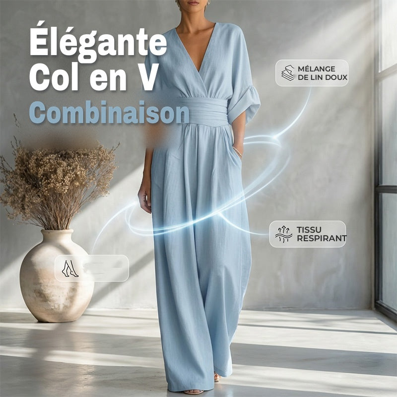 Combinaison Margot · taille haute, jambes larges