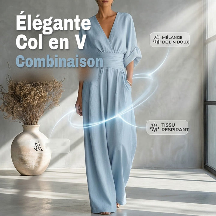Combinaison Margot · taille haute, jambes larges