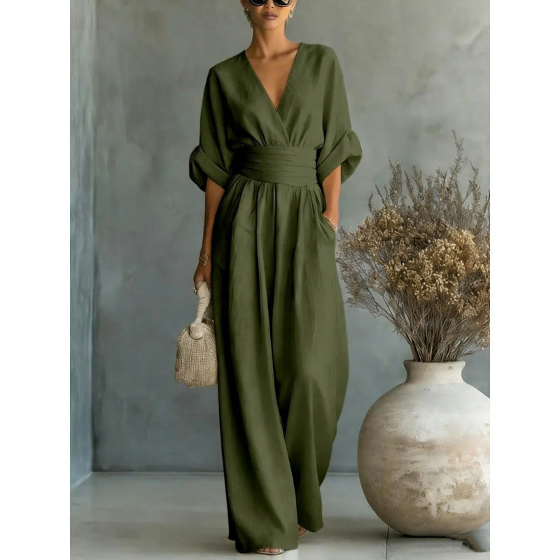 Combinaison Margot · taille haute, jambes larges