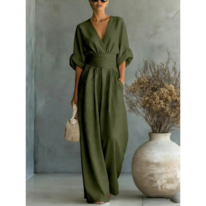 Combinaison Margot · taille haute, jambes larges