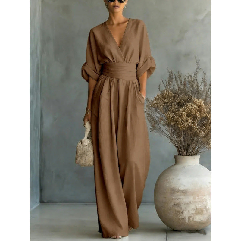 Combinaison Margot · taille haute, jambes larges
