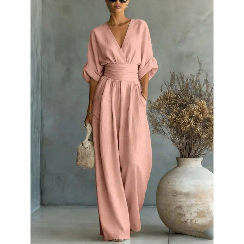 Combinaison Margot · taille haute, jambes larges