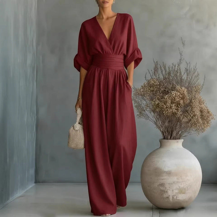 Combinaison Margot · taille haute, jambes larges