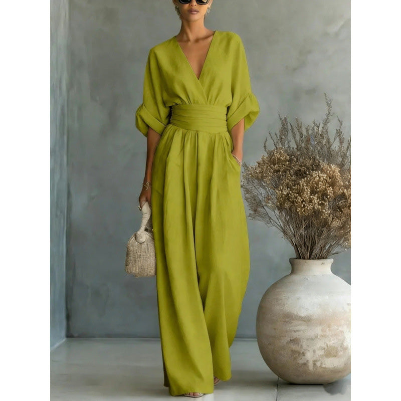 Combinaison Margot · taille haute, jambes larges