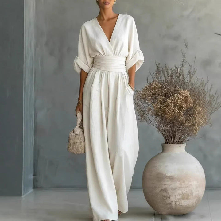 Combinaison Margot · taille haute, jambes larges