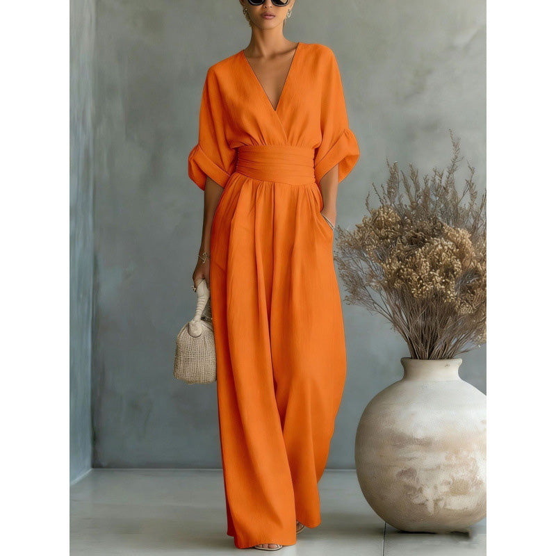 Combinaison Margot · taille haute, jambes larges
